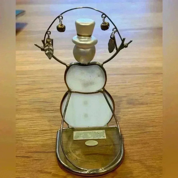 Tea light holder - Cute snowman tea light holder - Picture 3 of 3